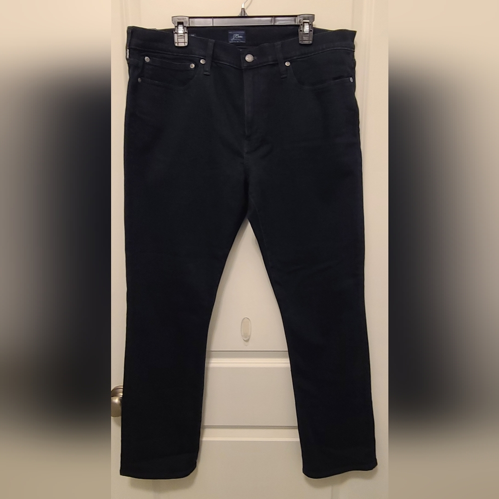J. Crew Men's Straight Jeans - Dark Blue Denim